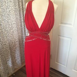 Beautiful Red sequin prom dress; size 4